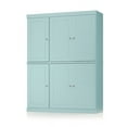 thumbnail image 1 of Palace Imports 100% Solid Wood Kitchen Pantry Storage Cabinet with Solid Doors, Adjustable Shelves and 2-Drawers, Aqua Blue, 1 of 5
