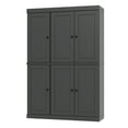 thumbnail image 1 of Palace Imports 100% Solid Wood Kitchen Pantry Storage Cabinet with Doors, Adjustable Shelves and 2-Drawers, Gray, 1 of 5