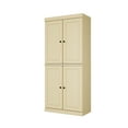 thumbnail image 1 of Palace Imports 100% Solid Wood Kitchen Pantry Storage Cabinet with Doors, Adjustable Shelves and 2-Drawers, Yellow, 1 of 8