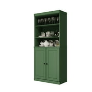 Palace Imports 100% Solid Wood 32" Pantry Cabinet, Solid Wood Doors, Green