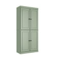 thumbnail image 1 of Palace Imports 100% Solid Wood Kitchen Pantry Storage Cabinet with Doors and Adjustable Shelves, Sage, 1 of 8