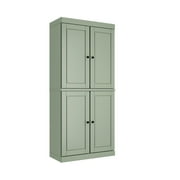 Palace Imports 100% Solid Wood Kitchen Pantry Storage Cabinet with Doors and Adjustable Shelves, Sage