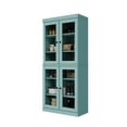 thumbnail image 1 of Palace Imports 100% Solid Wood Kitchen Pantry Storage Cabinet with Glass Doors and Adjustable Shelves, Aqua Blue, 1 of 6