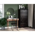 thumbnail image 1 of Palace Imports  100% Solid Wood 5-Jumbo Drawer Chest with Lock, Metal or Wooden Knobs Java-Metal Knobs Espresso Finish, Stained Dark Wood, 1 of 5