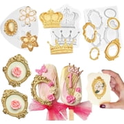 Palace Style Baking Mold Set - Crown Flower Border Fondant Chocolate Decoration Tools