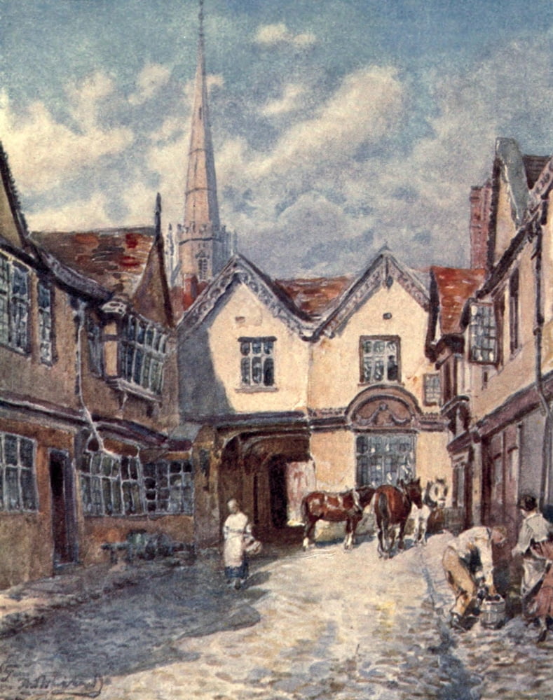 Palace Yard Coventry Canvas Art - F Whitehead (18 x 24)