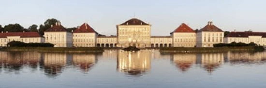 Palace at the waterfront Nymphenburg Castle Munich Bavaria Germany Canvas Art - Panoramic Images (18 x 6)