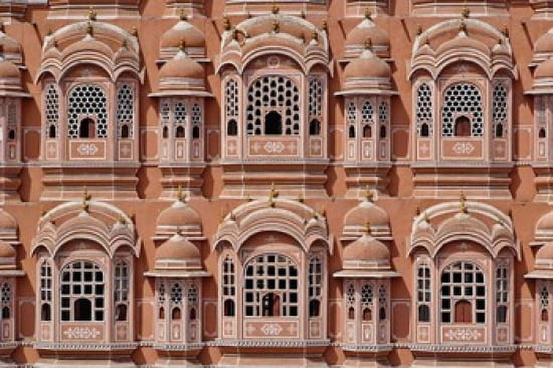Palace of the Winds Jaipur India Canvas Art - Adam Jones DanitaDelimont (35 x 23)