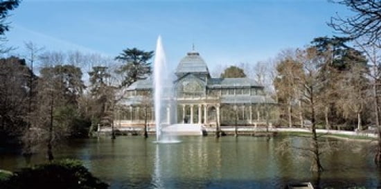 Palacio De Cristal Madrid Spain Canvas Art - Panoramic Images (25 x 12)