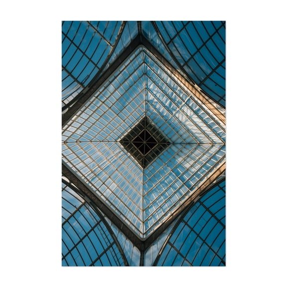 Palacio de Cristal - Madrid Spain Photography Architecture Geometric Modern Art Abstract Skyline Minimalist Cityscape Unframed Wall Art Print 4 x 6 inches