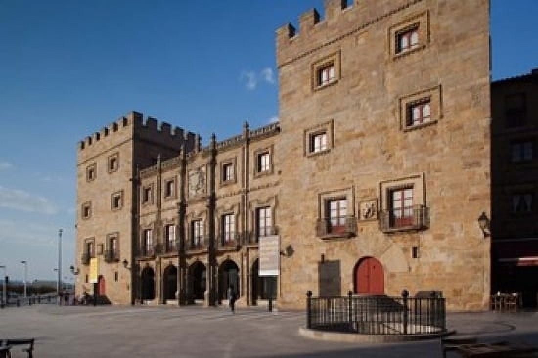 Palacio de Revillagigedo Gijon Spain Canvas Art - Walter Bibikow DanitaDelimont (19 x 12)