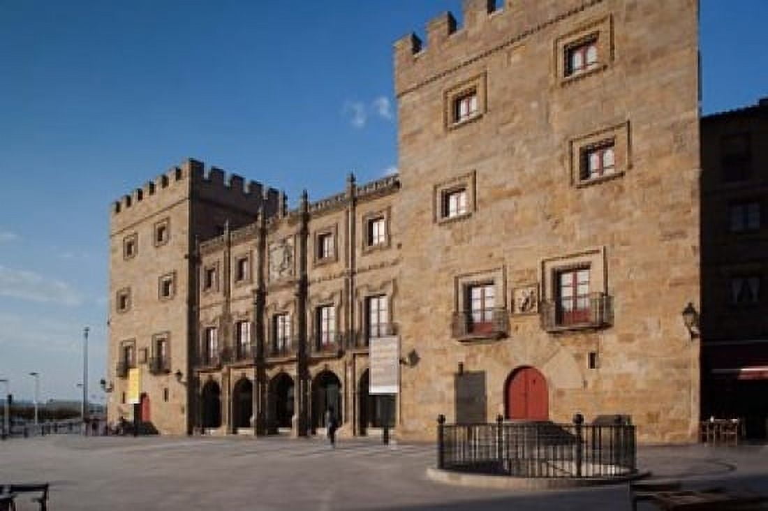 Palacio de Revillagigedo Gijon Spain Canvas Art - Walter Bibikow DanitaDelimont (38 x 25)