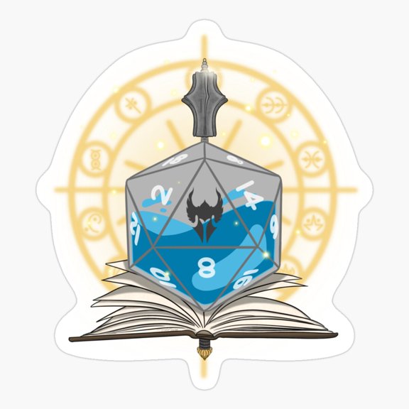 Paladin D20 Sticker