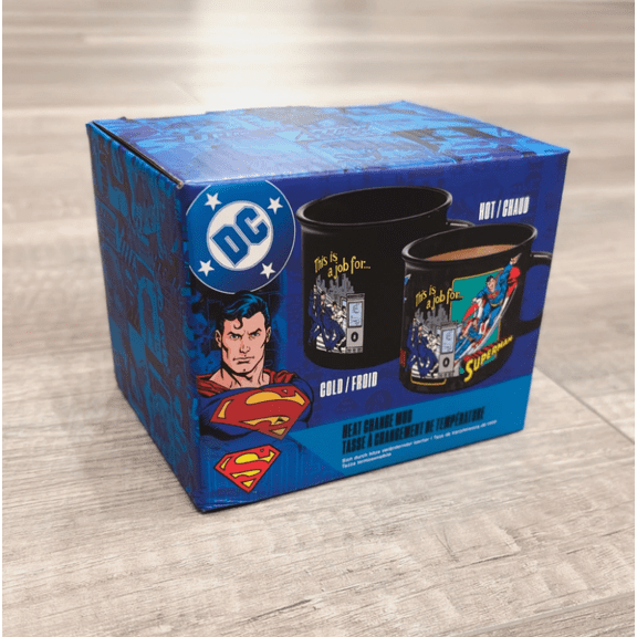 Paladone DC Comics Superman Heat Change Mug - Magic Color Changing Ceramic Coffee Cup - Officially Licensed Merchandise