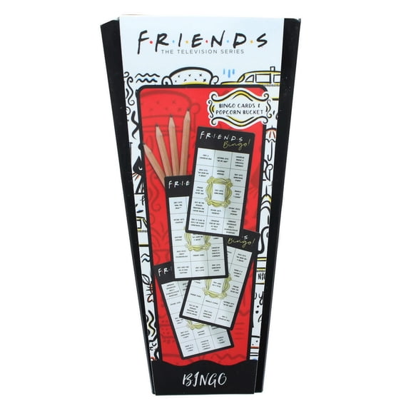 Paladone Friends TV Series Bingo Game for Ages 6 Years and Up, 4 in, Red