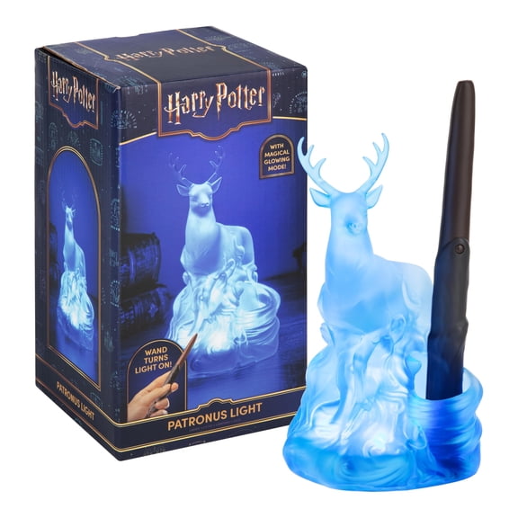 Paladone Harry Potter Deer Patronus Light with Wand Remote Control, Officially Licensed Wizarding World Merchandise, Battery Powered Collectible Gift, Home Dcor
