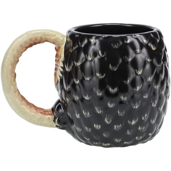 House of The Dragon Egg Shaped Mug - 500ml (17 fl oz) Ceramic Mug - Licensed House of The Dragon Merchandise, Gift for Fans | Paladone