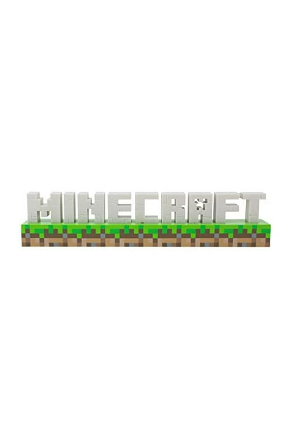 Minecraft Logo Light Officially Licensed Merchandise, 2 Light Modes, Battery or USB Operated, Bedroom or Game Room Decor for Gamers | Paladone