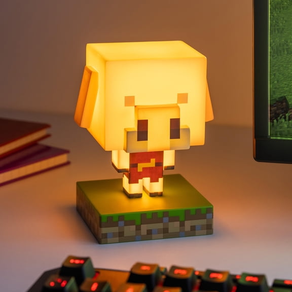 Paladone Minecraft Piglin Mini Light Officially Licensed LED Night Lamp for Kids' Bedrooms, Gaming Rooms & Home Decor Battery-Powered Collectible
