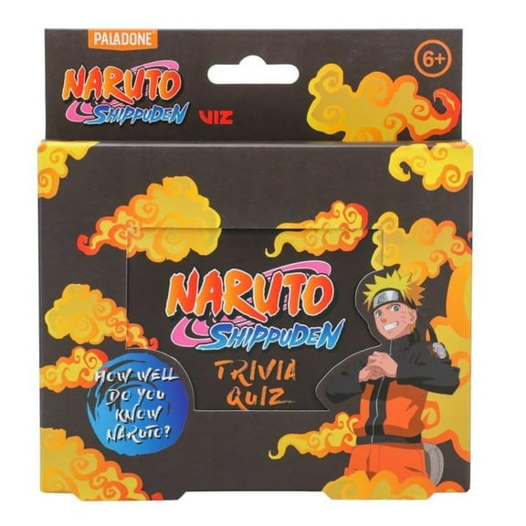 Paladone Naruto Trivia Quiz | Collectible Card Game for Anime Fans | 100 Questions to Challenge Your Naruto Knowledge