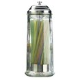 thumbnail image 1 of Palais Glassware High Quality Glass Straw Dispenser with Chrome Base and Cover - 11 Inch High, 1 of 3