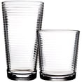 thumbnail image 1 of Palais Glassware Striped Collection; High Quality Striped Clear Glass Set, 1 of 1
