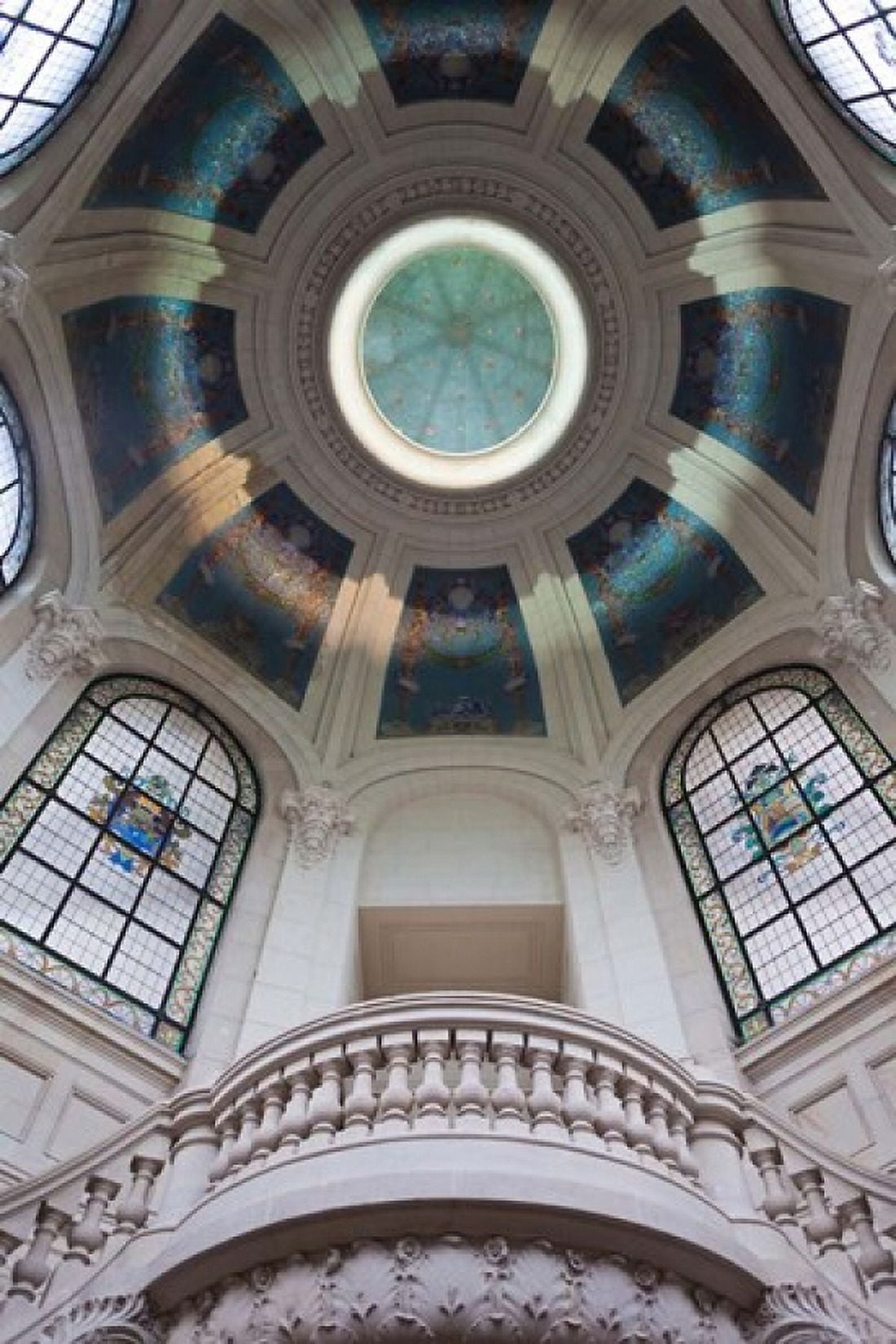 Palais des Beaux-Arts ceiling detail Lille French Flanders France Canvas Art - Walter Bibikow DanitaDelimont (19 x 28)