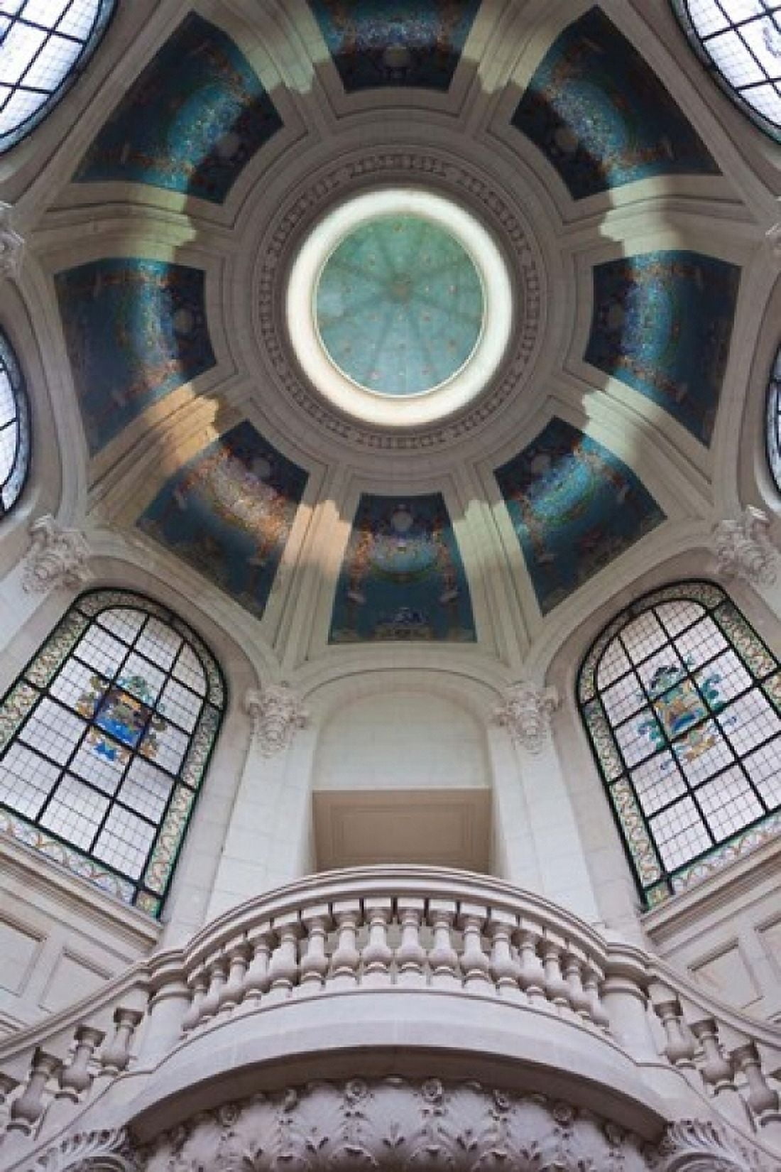 Palais des Beaux-Arts ceiling detail Lille French Flanders France Canvas Art - Walter Bibikow DanitaDelimont (24 x 36)