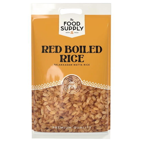 Palakkadan Matta Rice (Red Boiled, Unpolished) Kerala Rosematta Nutritious and Flavorful (5kg)