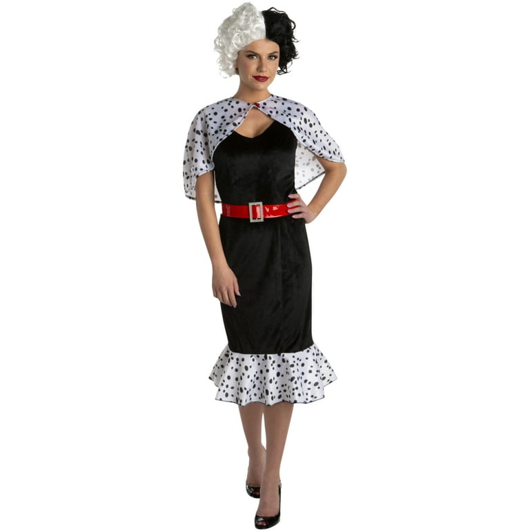 Womens Dog Lovin Diva Cruella Adult Costume Female Halloween Womens Dog Lovin Diva Cruella Adult Costume Female Halloween