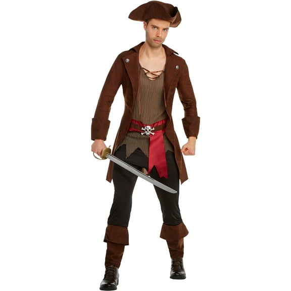 High Seas Swashbuckling Pirate Sea Captain Men's Costume Large 44