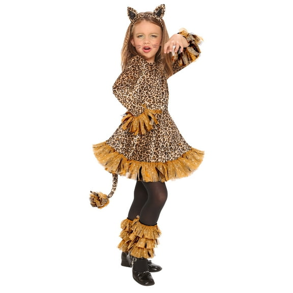 Palamon Leopard Girl's Halloween Fancy-Dress Costume for Child, L (12-14)