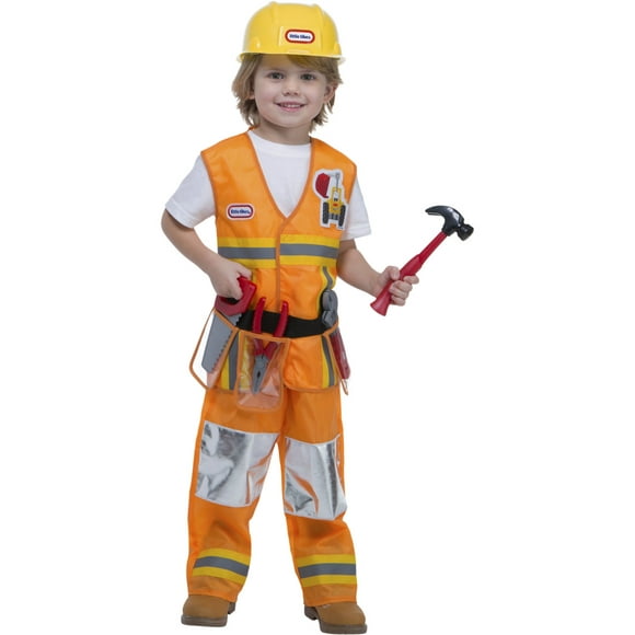 Little Tikes Workplace Construction Worker Toddler Costume With Tools 1T-2T