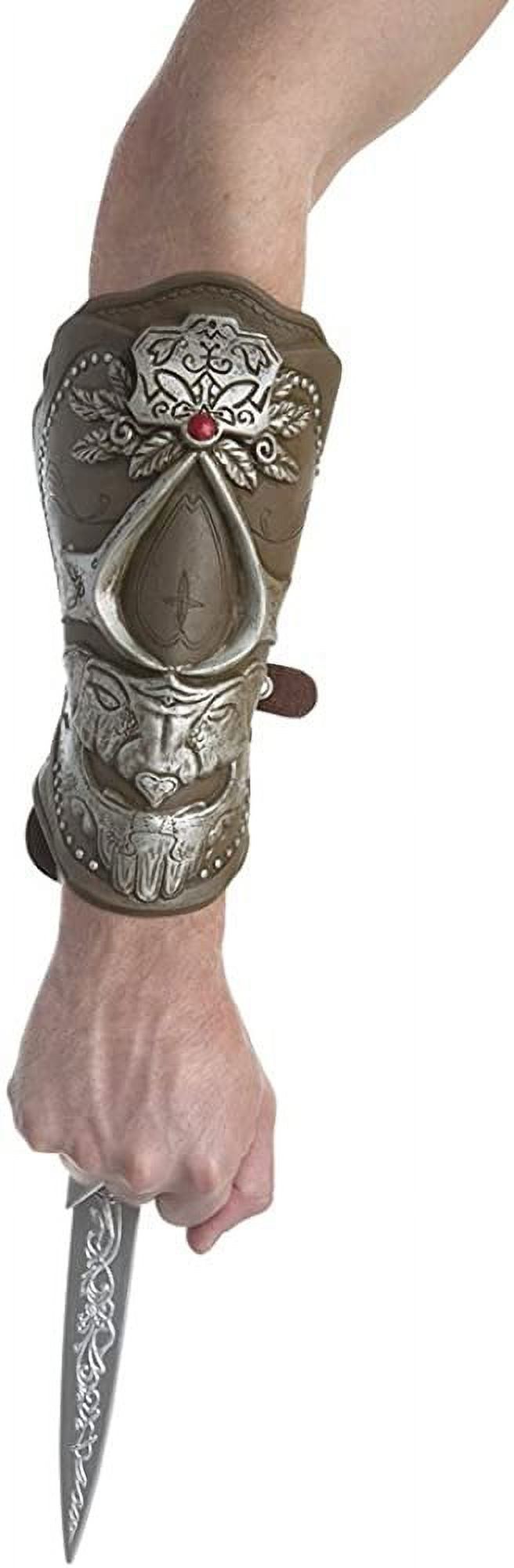 Palamon Men's Assassin's Creed Ezio Bladed Gauntlet Costume, Brown, One