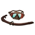 thumbnail image 1 of Palantic Brown Mirror Coated Lenses Free Dive Low Volume Mask & Snorkel Combo, 1 of 1
