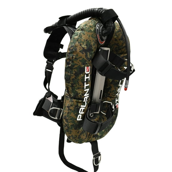 Palantic Donut Wing Single Tank Harness System 22lbs, Green Camo