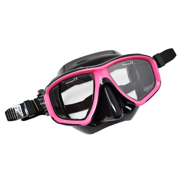 Palantic M36 Black/Hot Pink RX Nearsighted Lenses Dive/Snorkeling Mask, -2.0