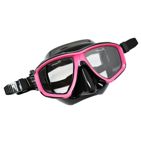 Palantic M36 Black/Hot Pink RX Nearsighted Lenses Dive/Snorkeling Mask, -7.5