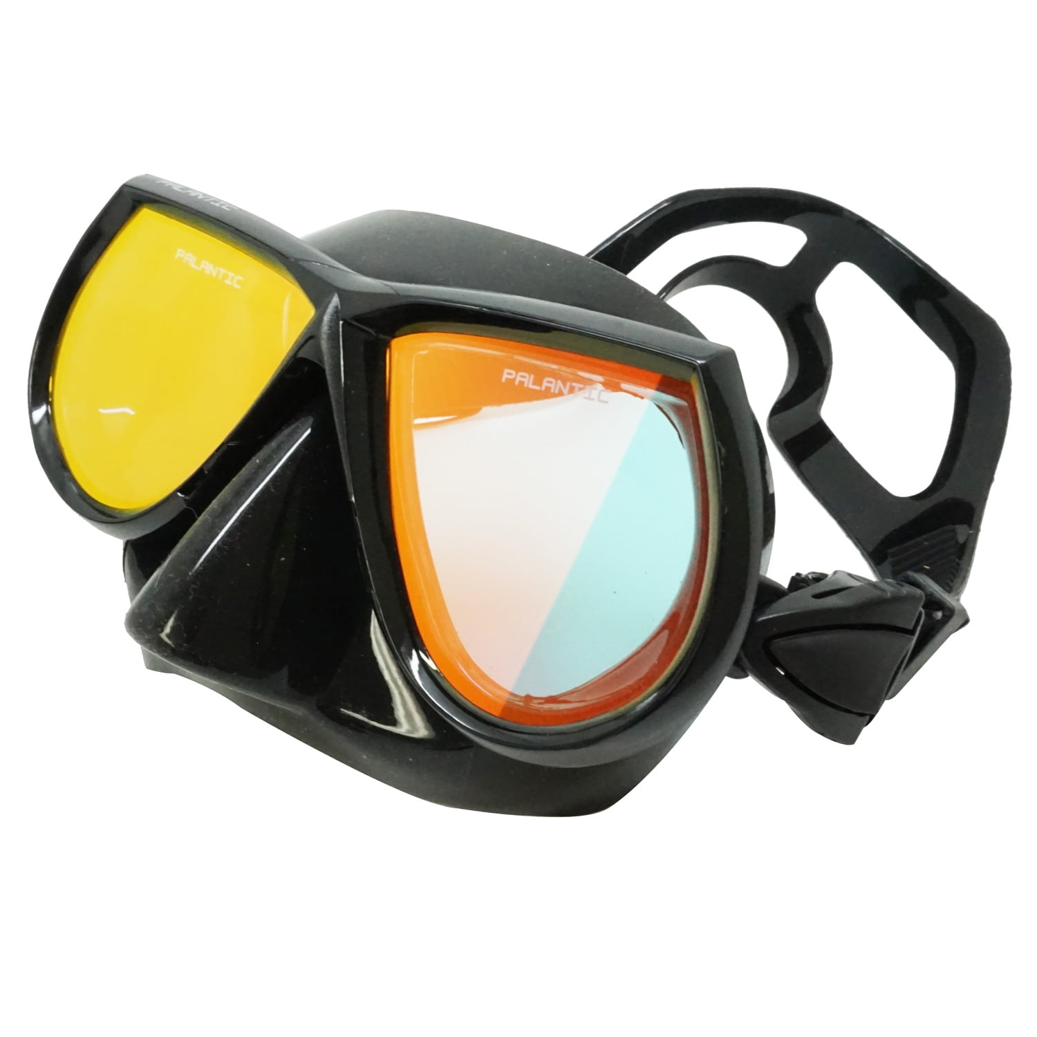 Palantic Spearfishing Free Dive Low Volume Black Mask With Mirror