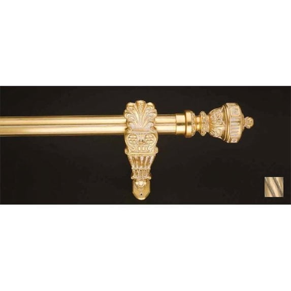 Palas 1186 Curtain Rod Set - 1.25 in. - Oxidized Brass - 94 in.