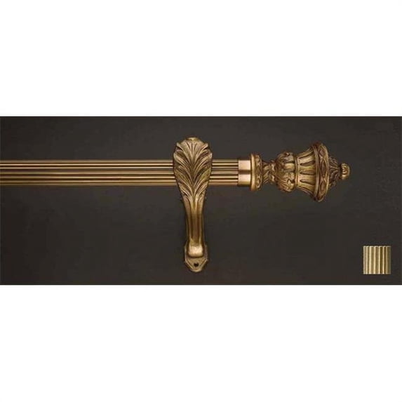 Palas 1189 Curtain Rod Set - 1.25 in. - Antique Bronze - 126 in.