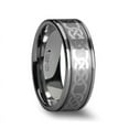 thumbnail image 1 of Palatine Celtic Pattern Laser Engraved Tungsten Wedding Band, 1 of 1
