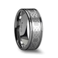 thumbnail image 1 of Palatine Celtic Pattern Laser Engraved Tungsten Wedding Band, 1 of 1