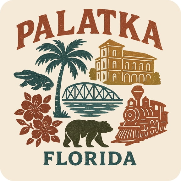 Palatka Florida Keepsakes Souvenir Vinyl Sticker – Destination Travel Keepsake Collectible (4-Inches Wide)