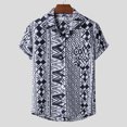 thumbnail image 1 of Palato Mens T Shirts,Men Hawaiian Short Sleeve Beach Shirt Printed Summer Casual Button Down Shirts, 1 of 9