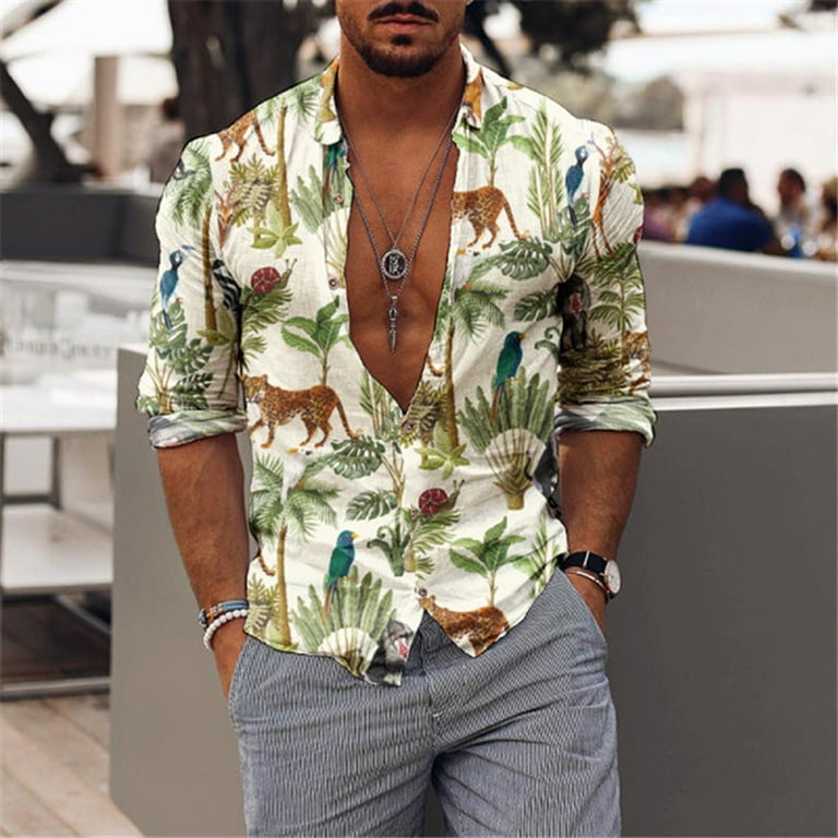 Printed Single-Breasted Shirt Printed Single-Breasted Shirt