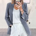 thumbnail image 1 of Palato Women's Plus Size Tops,Fashion Women's Long Sleeve Tops Outwear Cardigan Button Turn-down Collar Jacket Coat, 1 of 4