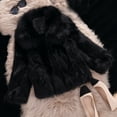 thumbnail image 1 of Palato Women's Plus Size Tops,Womens Ladies Warm Faux Furry Coat Jacket Winter Turn Down Collar Leopard Outerwear, 1 of 9