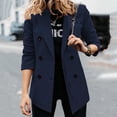 thumbnail image 1 of Palato Womens Plus Size Tops,Women Thin Button Long Sleeve Tops Blouse Shirt Spring Models Solid Small Suit Top, 1 of 5
