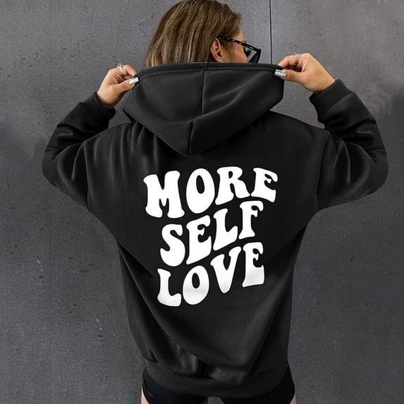 Palato Womens Plus Size Tops,Womens Loose Sweatshirts Drawstring Hoodies Back Graphic Shirts Casual Pullover Long Sleeve Tops With Pocket With Drop Shoulder Sleeves